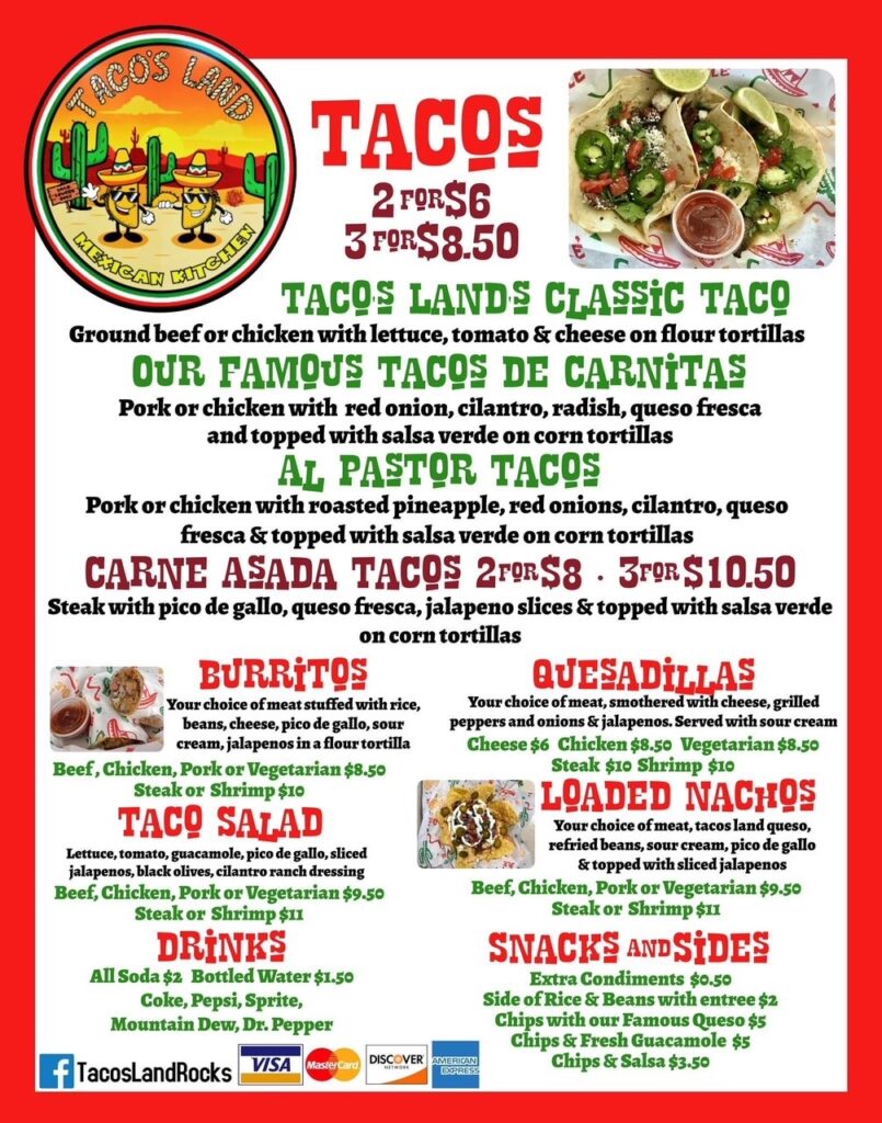 Tacos Land food truck at Enclave at 3230 near Daytona Beach Shores